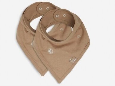 Jollein seilinukas Bib Bandana Stargaze Leaf Biscuit 2vnt