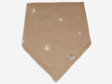 Jollein seilinukas Bib Bandana Stargaze Leaf Biscuit 2vnt 1