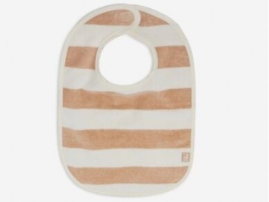 Jollein seilinukas Bib stripe Terry Biscuit GOTTS 2vnt 1