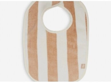 Jollein Bib Stripe Terry Biscuit GOTS 2 Pack 2