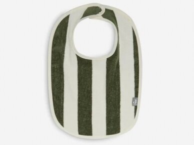 Jollein seilinukas Bib stripe Terry Leaf Green GOTTS 2vnt 2