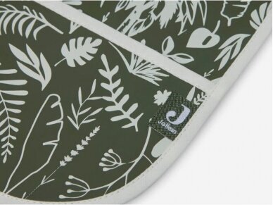 Bib Waterproof with Sleeves Botanical Leaf Green 2