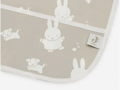 Bib Waterproof with Sleeves Miffy Snuffy Olive Green 2