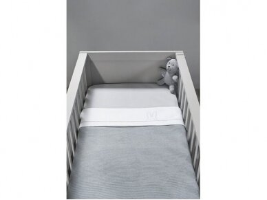 Трикотажная простыня Jollein на резинке Soft Grey 70x140 2