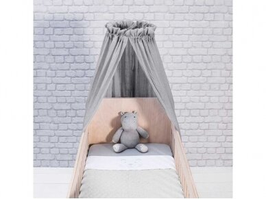 Трикотажная простыня Jollein на резинке Soft Grey 70x140 1