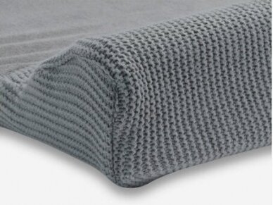 Jollein vystymo lentos užvalkas Basic Knit 50x70cm Stone grey 2