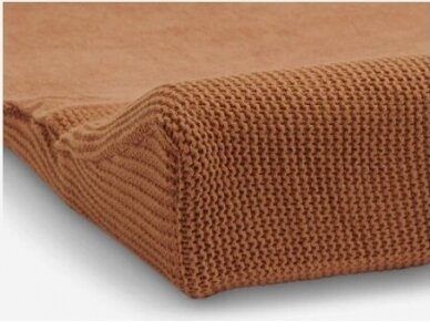 Чехол для пеленального матраса Jollein Basic Knit 50x70cm Caramel 2