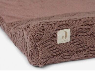 Чехол  для пеленального матрасика Jollein Spring Knit 50x70cm Chestnut 2