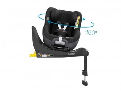 Maxi-Cosi Pearl 360 Automobilinė kėdutė + FamilyFix 360 Bazė Authentic Graphite 0-18 kg 7