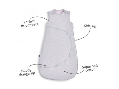 SnuzPounch sleeping bag 6 - 18 m. Rose spots 1 TOG 1