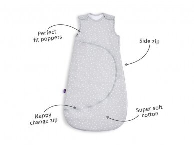 SnuzPounch sleeping bag 0-6men white spots  2.5 TOG 1