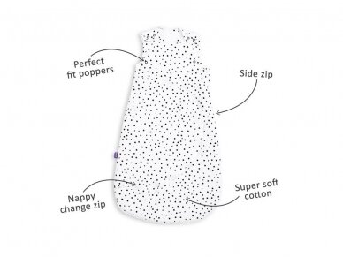 SnuzPounch sleeping bag 6 - 18 m Mono Spots 1 TOG 3