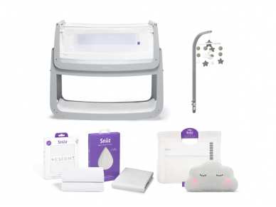 SnuzPod4 Bedside Crib Starter Bundle Dove