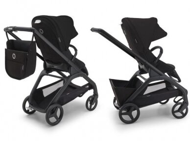 Bugaboo Dragonfly Midnight black/grey mélange/black frame 4