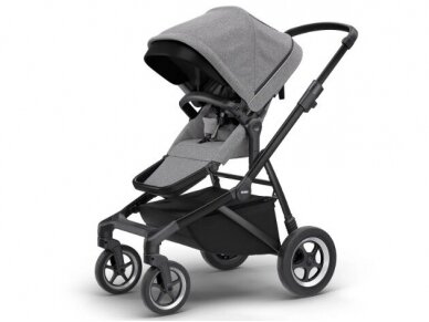 Thule Sleek city stroller Gray Melange on black Cybex Buitin