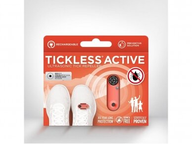 Tickless Active ultragarsinė apsauga nuo erkių sportuojantiems Coral