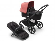 Universalus vežimėlis Bugaboo Fox 5 Sunrise red /midnight black/ black frame 2in1