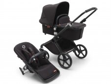 Universalus vežimėlis Bugaboo Fox Cub 2in1 Midnight black/Midnight black/black frame