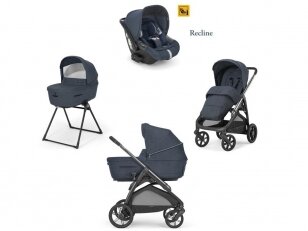 Universalus vežimėlio komplektas Inglesina Aptica 4in1 Resort Blue + Darwin Infant Recline 0-13 kg