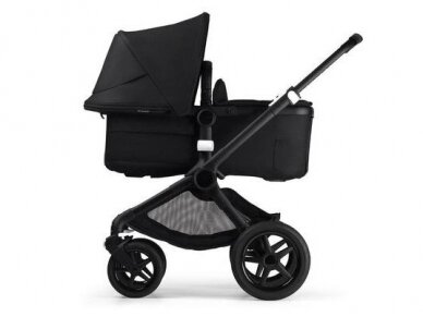 Universalus vežimėlio komplektas 2in1 Bugaboo Fox 3 Midnight black/midnight black/black važiuoklė 3