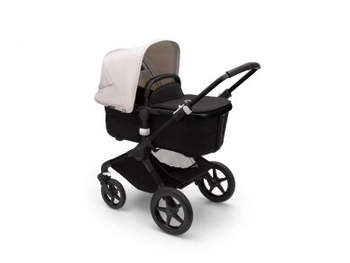 Universalus vežimėlio komplektas 2in1 Bugaboo Fox 3 Misty white/midnight black/black važiuoklė 2