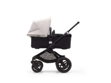 Universalus vežimėlio komplektas 2in1 Bugaboo Fox 3 Misty white/midnight black/black važiuoklė 3