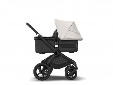 Universalus vežimėlio komplektas 2in1 Bugaboo Fox 3 Misty white/midnight black/black važiuoklė 4