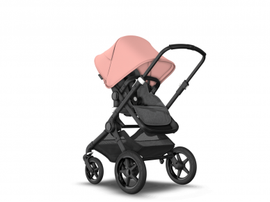 Universalus vežimėlio komplektas 2in1 Bugaboo Fox 3 Morning pink/grey melange/black važiuoklė 5