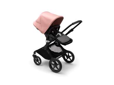 Universalus vežimėlio komplektas 2in1 Bugaboo Fox 3 Morning pink/grey melange/black važiuoklė 6