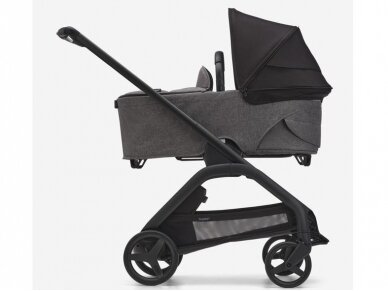 Universalus vežimėlio komplektas Bugaboo Dragonfly 2in1 Midnight black/grey mélange/black frame 1