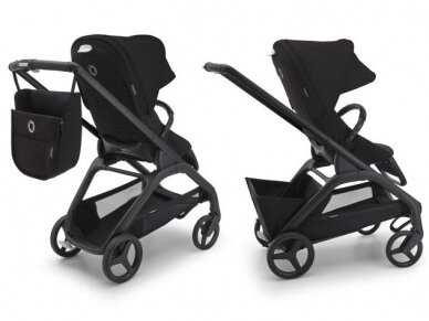 Universalus vežimėlio komplektas Bugaboo Dragonfly 2in1 Forest green/midnight black/black frame 5