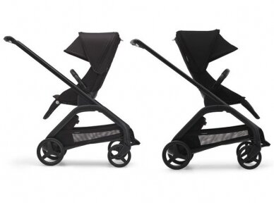 Universalus vežimėlio komplektas Bugaboo Dragonfly 2in1 Misty white/midnight black/black frame 6