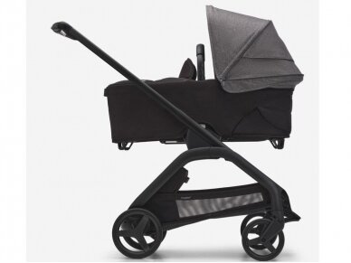 Universalus vežimėlio komplektas Bugaboo Dragonfly 2in1 Grey mélange/midnight black/black frame 1