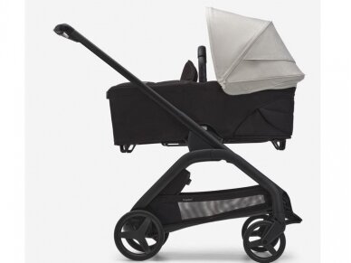 Universalus vežimėlio komplektas Bugaboo Dragonfly 2in1 Misty white/midnight black/black frame 1