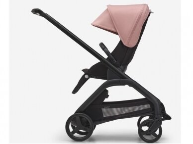 Universalus vežimėlio komplektas Bugaboo Dragonfly 2in1 Morning pink/midnight black/black frame 2