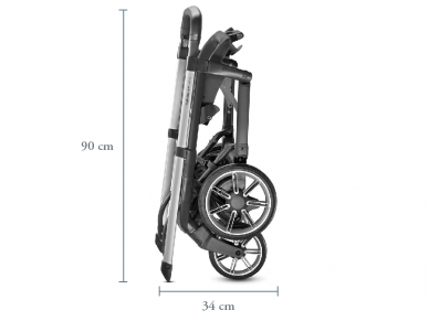 Universalus vežimėlio komplektas Inglesina Aptica 4in1 Neptune Greyish 6