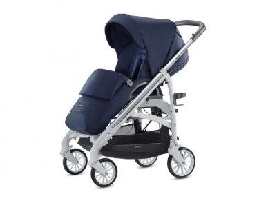 Universalus vežimėlio komplektas Inglesina Trilogy 4in1 Sailor Blue/Silver-white važiuoklė 2