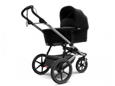 Universalus vežimėlis 2in1 Thule Glide2 - black on black with bassinet black 1