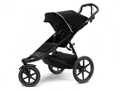 Universalus vežimėlis 2in1 Thule Glide2 - black on black with bassinet black 2