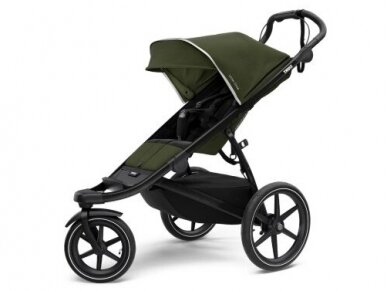 Universalus vežimėlis 2in1 Thule Glide2 - black/cypress green with bassinet black 2