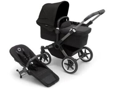 Universalus vežimėlis Bugaboo Donkey 5 Mono 2in1 Graphite/Midnight Black/Midnight Black