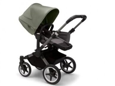 Universalus vežimėlis Bugaboo Donkey 5 Mono 2in1 Graphite/Grey Melange/Forest Green 3