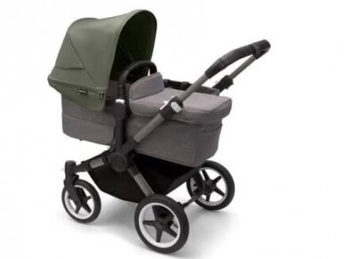 Universalus vežimėlis Bugaboo Donkey 5 Mono 2in1 Graphite/Grey Melange/Forest Green 2