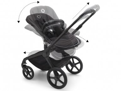 Bugaboo Fox 5 Morning pink/grey melange/ graphite frame 2in1 3