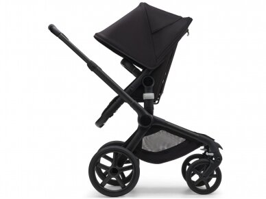 Universalus vežimėlis Bugaboo Fox 5 Midnight black/Midnight black/black frame 2in1 2