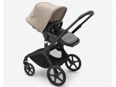 Universalus vežimėlis Bugaboo Fox 5 Desert taupe/Grey melange/black frame 2in1 3