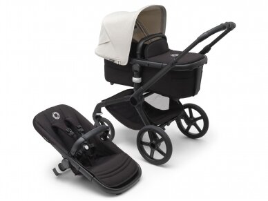 Universalus vežimėlis Bugaboo Fox 5 Misty white/midnight black/ frame black 2in1