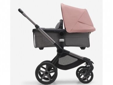 Bugaboo Fox 5 Morning pink/grey melange/ graphite frame 2in1 1