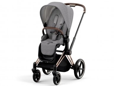 Универсальная коляска Cybex Priam V4 Plus Manhattan Grey/Rose Gold 2in1 5