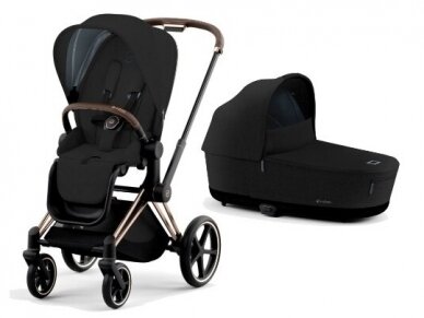 Cybex Priam V4 Plus Stardust Black/Rose Gold 2in1